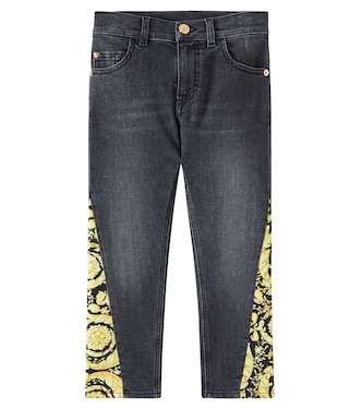 Barocco straight jeans | Versace Kids