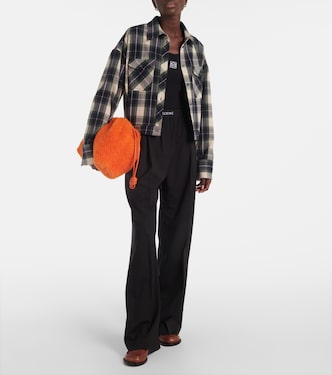 Pantaloni a gamba larga in lana | Loewe