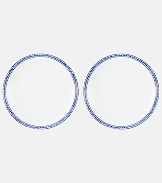 Blu Mediterraneo 2 porcelain dinner plates | Dolce&Gabbana Casa