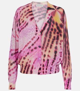 Cardigan Talita imprimé en coton mélangé | Dries Van Noten