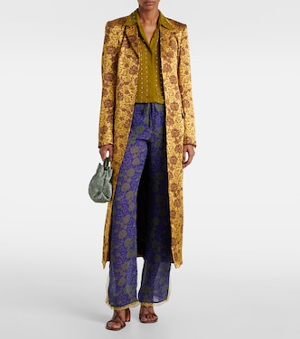 Manteau Rilly en jacquard | Dries Van Noten