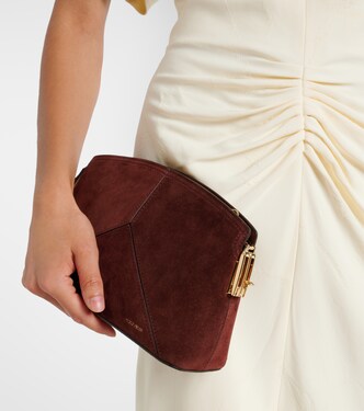 Schultertasche Victoria aus Veloursleder | Victoria Beckham