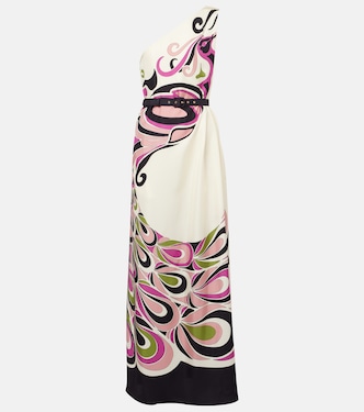 Roy one-shoulder silk twill maxi dress | La DoubleJ