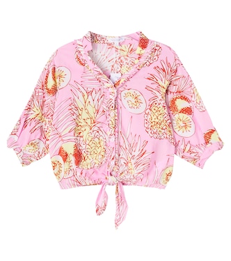 Top cropped Azia con stampa | Poupette St Barth Kids