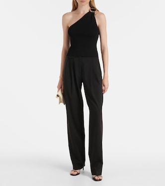 Fenix ribbed-knit one-shoulder top | Simkhai
