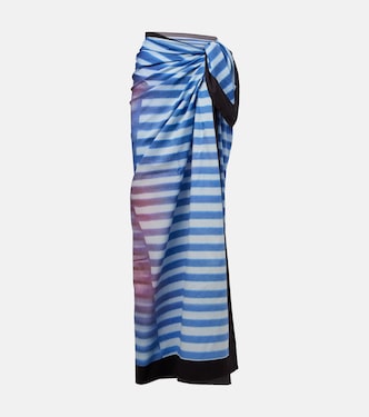 Printed cotton beach cover-up | Jean Paul Gaultier