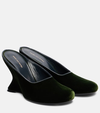 Wedges 95 aus Samt | Dries Van Noten