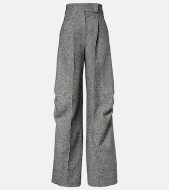 Simone wool and silk tweed wide-leg pants | Max Mara