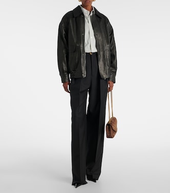 Weite Hose aus Wolle und Mohair | Saint Laurent