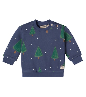 Baby Sandro printed cotton sweatshirt | Wheat