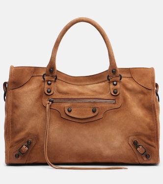 Le City Medium suede tote bag | Balenciaga