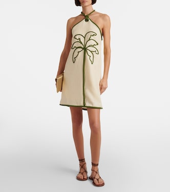 Bedrucktes Minikleid aus Leinen | Farm Rio