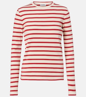 T-shirt in cotone a righe | Jil Sander