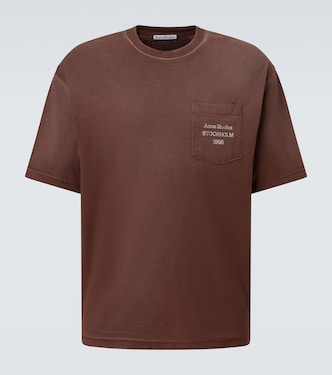Logo cotton-blend jersey T-shirt | Acne Studios