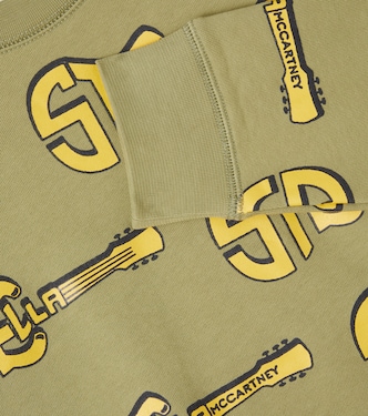 Logo cotton jersey sweatshirt | Stella McCartney Kids