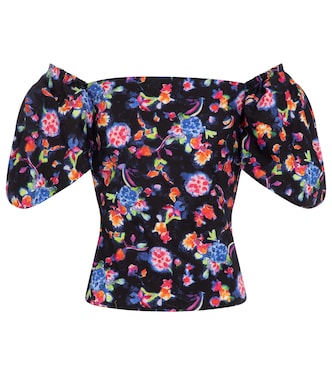Eliana floral cotton-blend blouse | Caroline Constas
