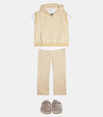 Verzierte Weste aus Baumwolle | Brunello Cucinelli Kids