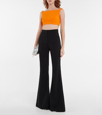 Flore wool crêpe crop top | Emilia Wickstead