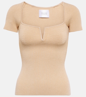 Freya ribbed-knit top | Galvan