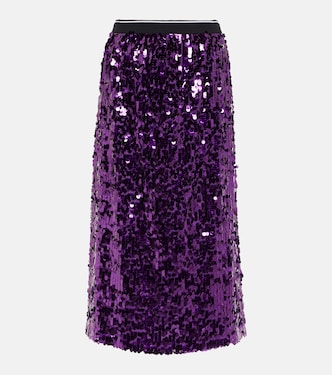 Falda midi con lentejuelas | Plan C