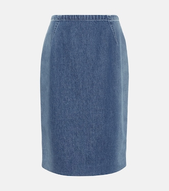 Falda tubo de denim | Versace