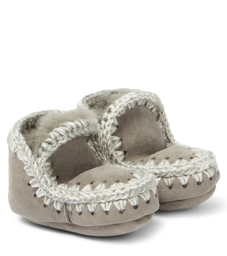 Stivaletti Baby in suede e shearling | Mou Kids