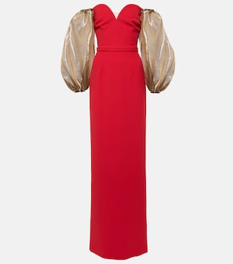 Off-Shoulder-Robe Auriel aus Crêpe | Safiyaa