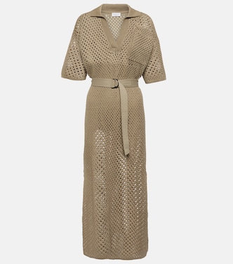 Vestido calado de algodón | Brunello Cucinelli