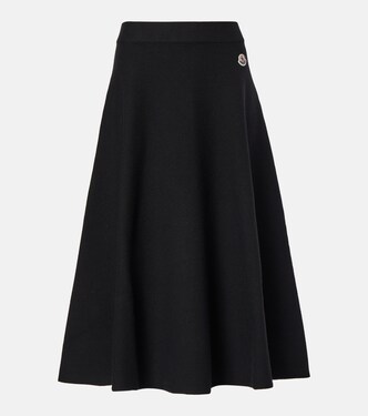 Falda midi de mezcla de lana | Moncler