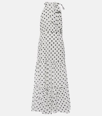 Eleanor halterneck cotton midi dress | Rixo