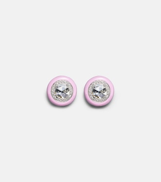 Orecchini in oro bianco 18kt con diamanti | Kamyen