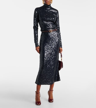 Sequined turtleneck top | Polo Ralph Lauren