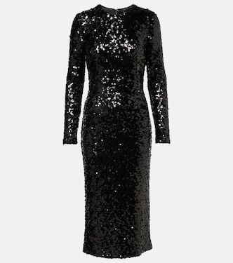 Midikleid mit Pailletten | Dolce&Gabbana