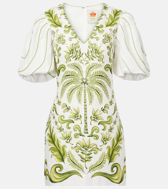 Minikleid Milani Off-White aus Leinen | Farm Rio