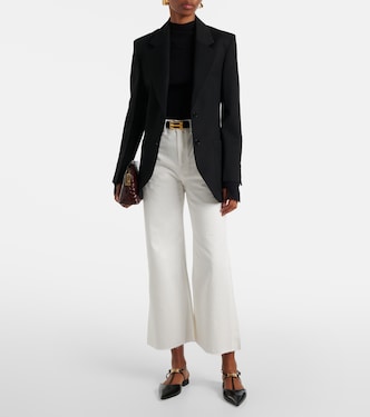 Top acanalado de mezcla de algodón | Victoria Beckham