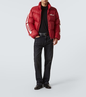 Bones logo patch-appliqué down jacket | Amiri