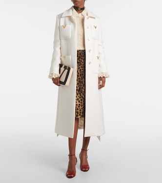 VGold wool drill coat | Valentino