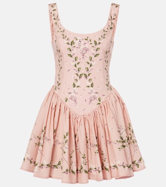 Minikleid Pluma Wisteria aus Baumwolle | Agua by Agua Bendita