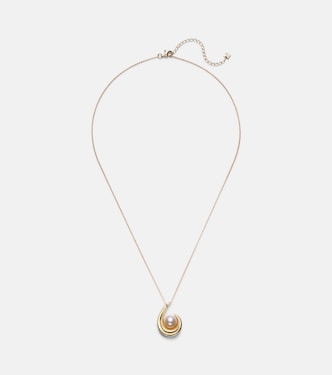 Collier Pearl Curl en or 14 ct et perle d'eau douce | Mateo
