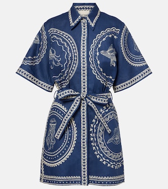 Minikleid Oceane aus Leinen | Alémais