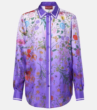 Floral silk shirt | Gucci