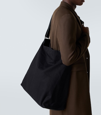Schultertasche aus Canvas mit Leder | Dries Van Noten