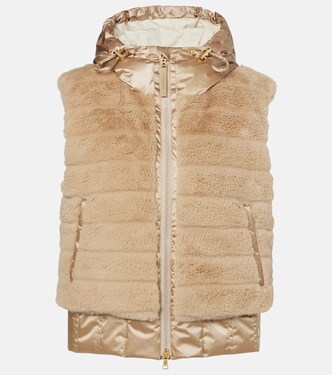 Veste doudoune sans manches Yumi en fourrure synthétique | Bogner