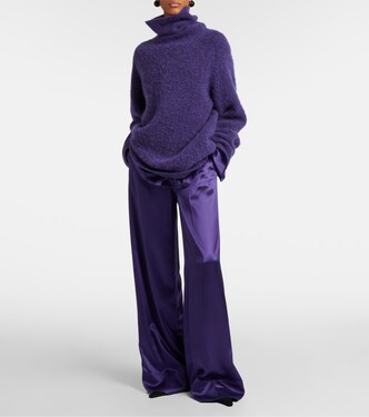 Pantaloni Dijon in raso a gamba larga | Joseph