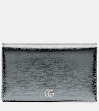 GG Marmont leather wallet on chain | Gucci
