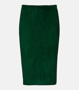 Gilda suede pencil skirt | Stouls