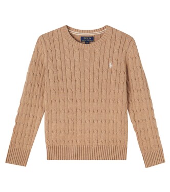 Cable-knit cotton sweater | Polo Ralph Lauren Kids