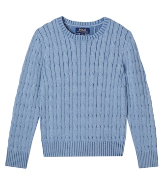 Cable-knit cotton sweater | Polo Ralph Lauren Kids