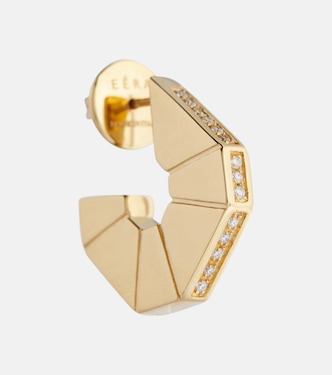 Boucle d'oreille unique Carey en or 18 ct et diamants | Eéra