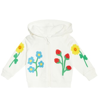 Baby - Felpa in cotone con cappuccio e stampa | Stella McCartney Kids